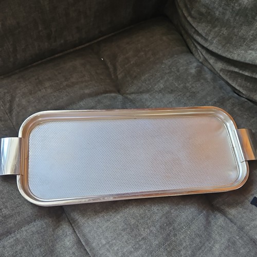 Vintage woodmet drinks - woodmet, tray