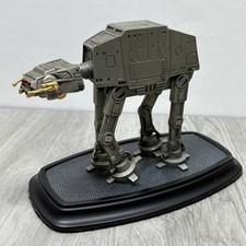 Star Wars Pewter AT-AT with 24kt gold accents and base Franklin Mint 1993