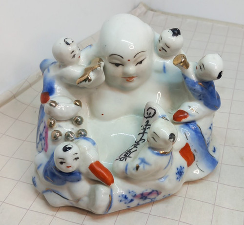 Porcelain hotei buddha - 5",
