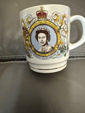 Queen Elizabeth II Silver Jubilee Commemorative Mug