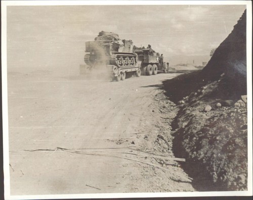 Wwii military tanks convoy - tanks,