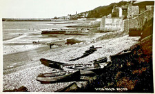 Lyme Regis, Real Photo Postcard Picture Image, RPPC by Chapman & Sons Dorset