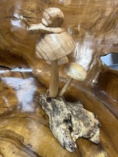 Amazing  Wooden 3 Mushrooms on