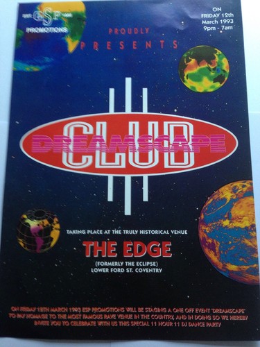 Rave flyer club dreamscape - rave,