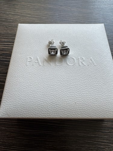 Pandora sparkling square halo - square,