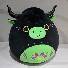 Catrina the Highland Cow 16" Squishmallow Halloween Day Of The Dead Sugar Skull