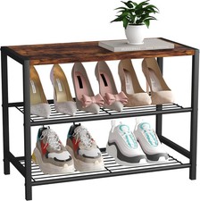 3-Tier Industrial Shoe Rack