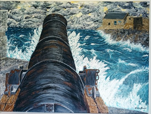 Porthleven cornwall painting - porthleven,