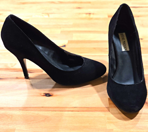 Steve madden black suede - steve,