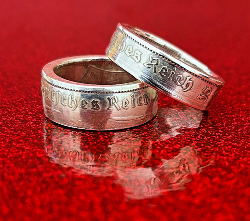 Silver ring crafted - ring, from