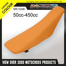 mx seat cover MX cloth Orange Textured CR RM YZ KX KTM Husky Fantic TM etc