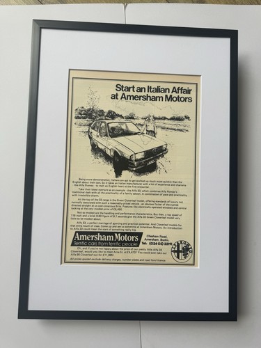 Framed 1985 alfa - framed, gold
