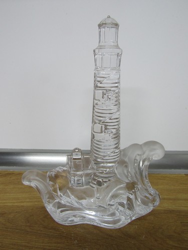 Glass sculpture lighthouse - glass,
