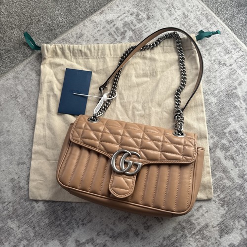 Gucci marmont small beige - small,