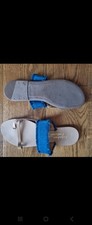 Women's Blue Denim Slip On Toe Sandals