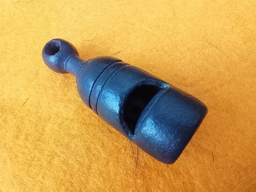Antique pewter hawkers whistle - pewter,