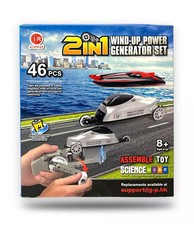 2in1 Race Car and Boat Wind up