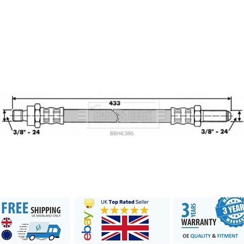 Brake hose bbh6386 - brake,