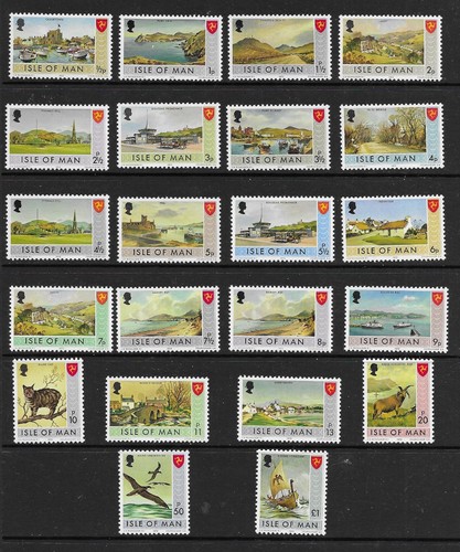 Iom 1973 definitives set - iom, 1973-75