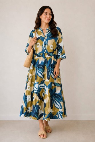 Cotton maxi dress size - cotton,