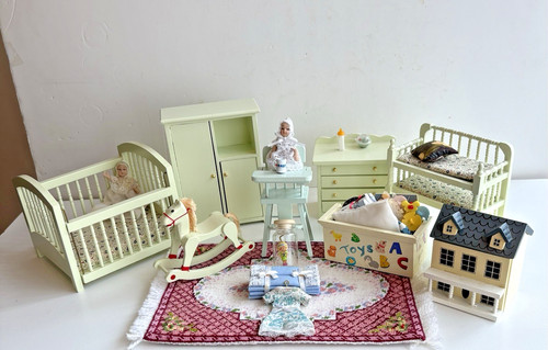 Dollshouse nursery furniture - dollshouse,
