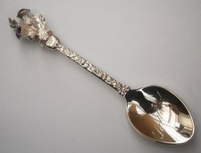 SW274) Scottish Thistle flower Scotland 3D vintage souvenir collectors spoon