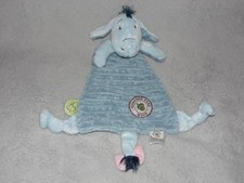Hundred Acre Wood Eeyore comforter soft toy Disney Classic Pooh blue blankie