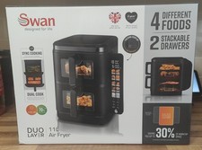 Swan SD10522BLK 11L Twin Stack