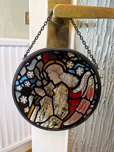 Angel stained glass style - angel,