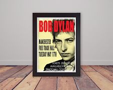 Framed Bob Dylan 'Judas' Reimagined Concert Poster Manchester 1966