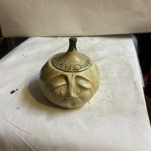 Retro pickled onion pot - retro,