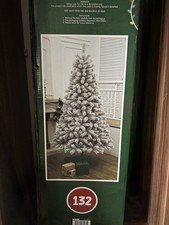 7ft Flocked Fir Christmas Tree