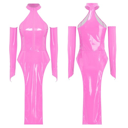 Womens wet look pvc leather - uk,