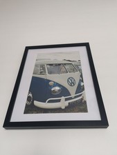 VW Vintage Campervan Framed Photo 38x30cm Frame By Wolf Author Photography