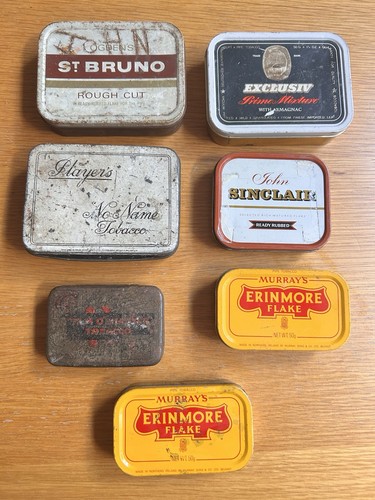 Job lot vintage tobacco tins - lot,