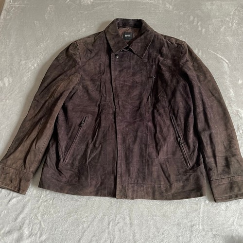 Hugo boss suede jacket men - suede, men's