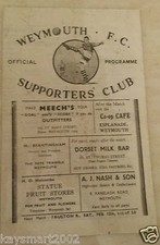 1949 Weymouth v Gillingham -