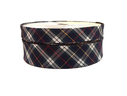 Tartan bias binding tape dark - tartan,