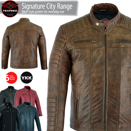 Mens leather casual biker - mens,