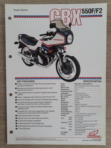 Honda cbx 550f 550f2 - cbx, 550f2-d