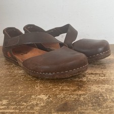 The Art Company Shoes Leather Sandals 37 Brown Flats Cork 4