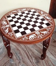 Wooden Chess Board Table