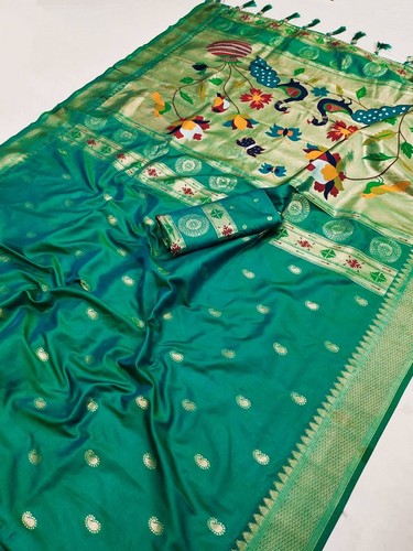 Pure banarasi silk saree multi - pure,