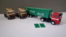 (Damaged) Herpa DAF 3300 Gold/Brown & Red Noryl Lexan Valox Container 1/87 Scale