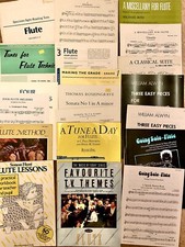 Flute music bundle Beginner - Intermediate Some New Some Piano/Flute Parts Only