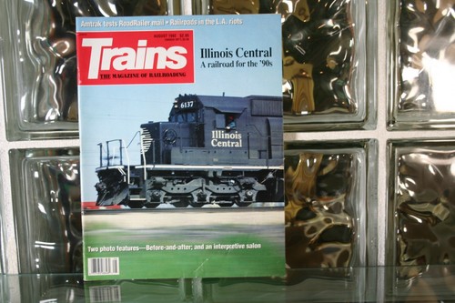 Trains magazine august 1992 - magazine,