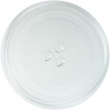 Universal Glass Microwave Oven Plate 245mm Turntable Dish 3 Pip Fixings Fittings