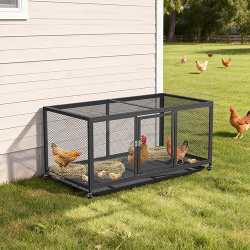 Bingopaw chicken cage wheeled - bingopaw,