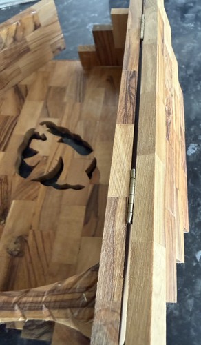 Vintage olive wood nativity - vintage,