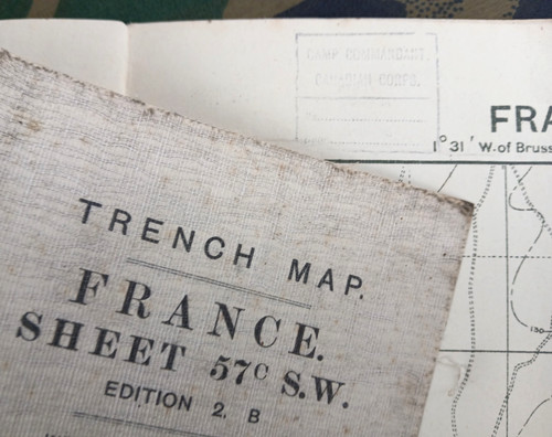 Ww1 somme trench map - somme,